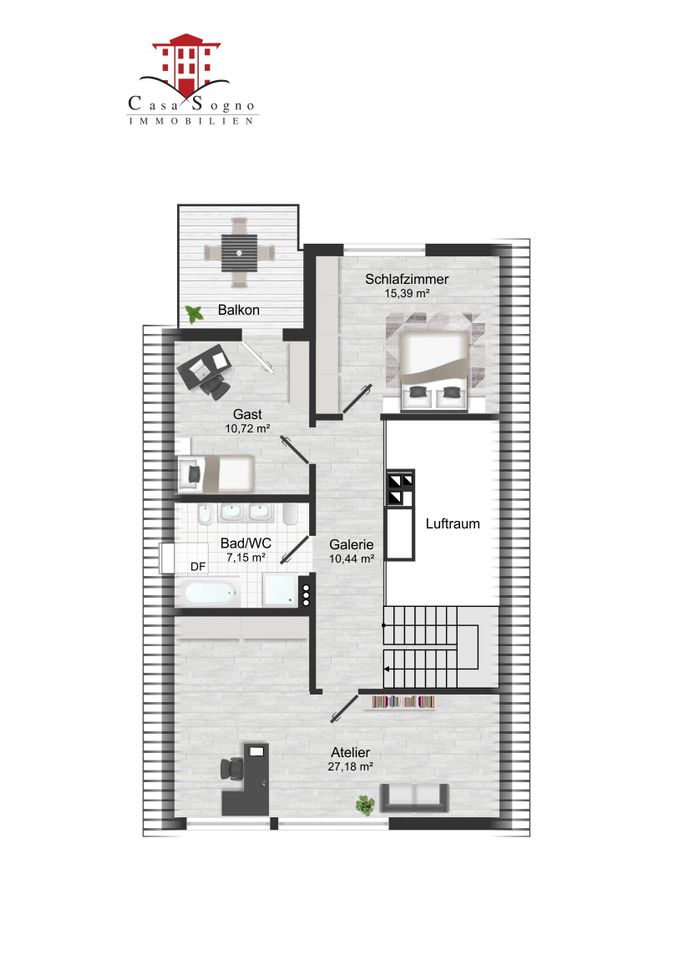 Grundriss Obergeschoss