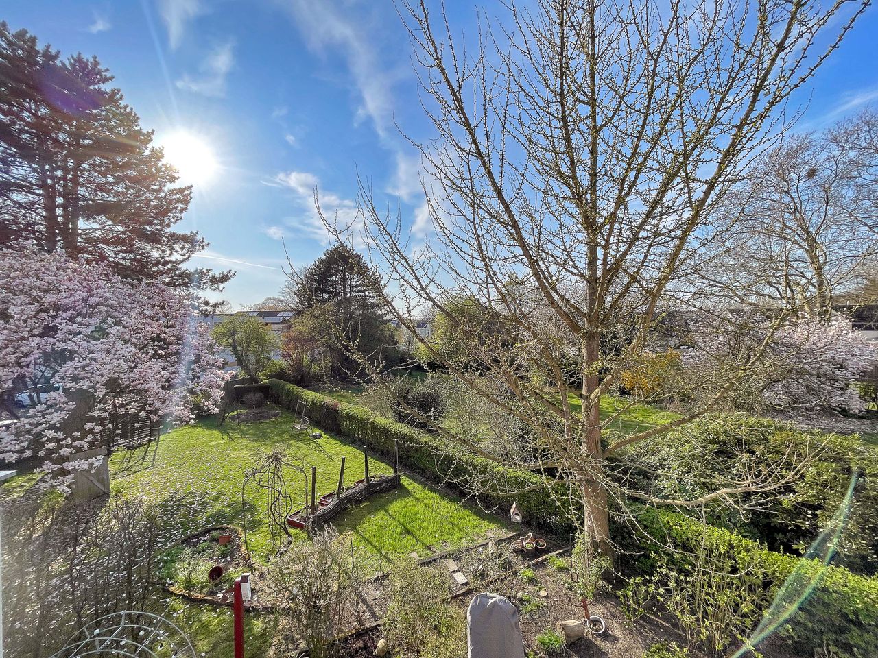 Garten Westausrichtung