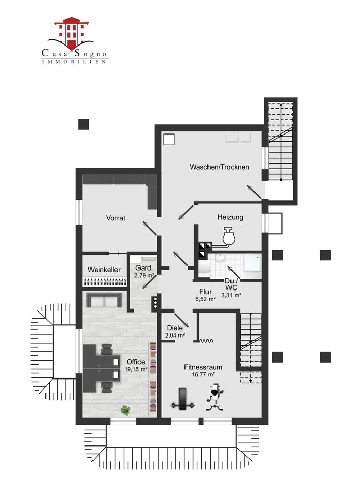 Grundriss Untergeschoss