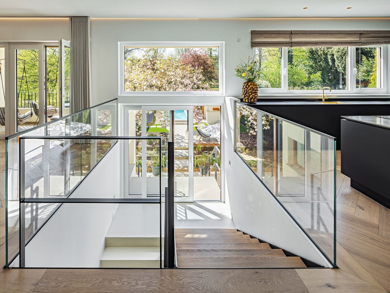 Treppe und Ausblick